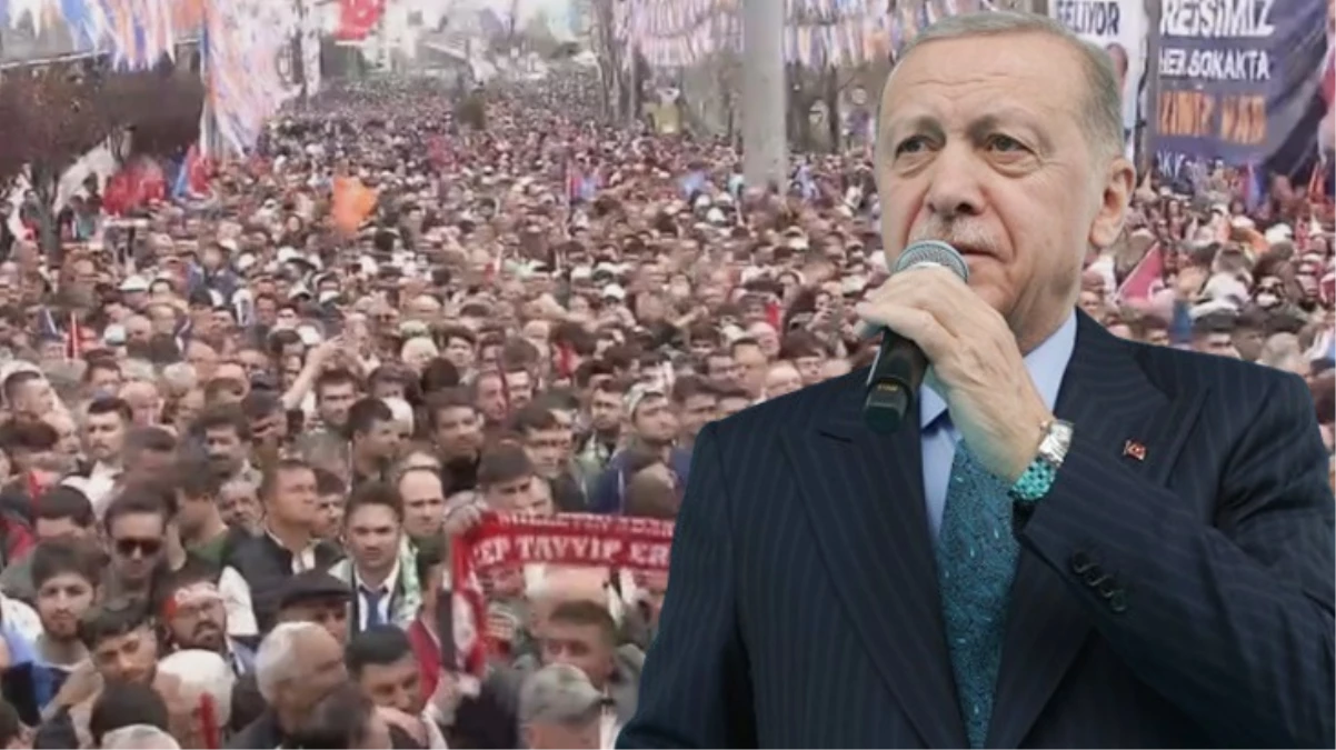 Cumhurbaşkanı Erdoğan'dan Bursa'da gövde gösterisi! Mitinge 90 bin kişi katıldı