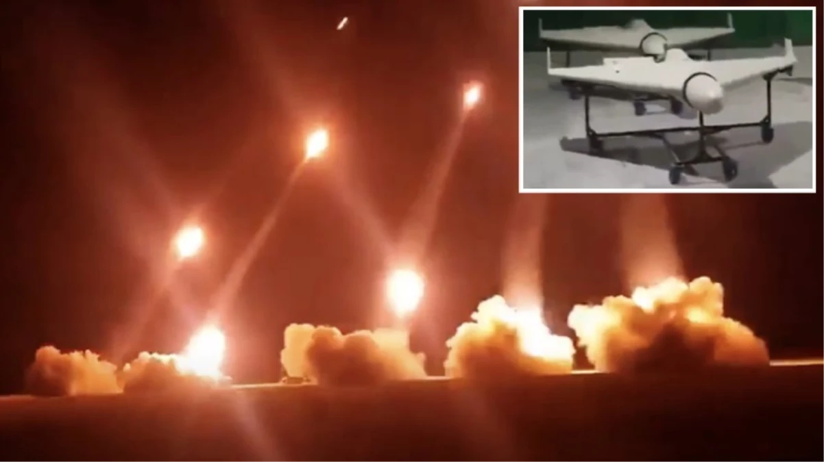 İran, İsrail'i vurduğu İHA ve füzelerin videosunu paylaştı
