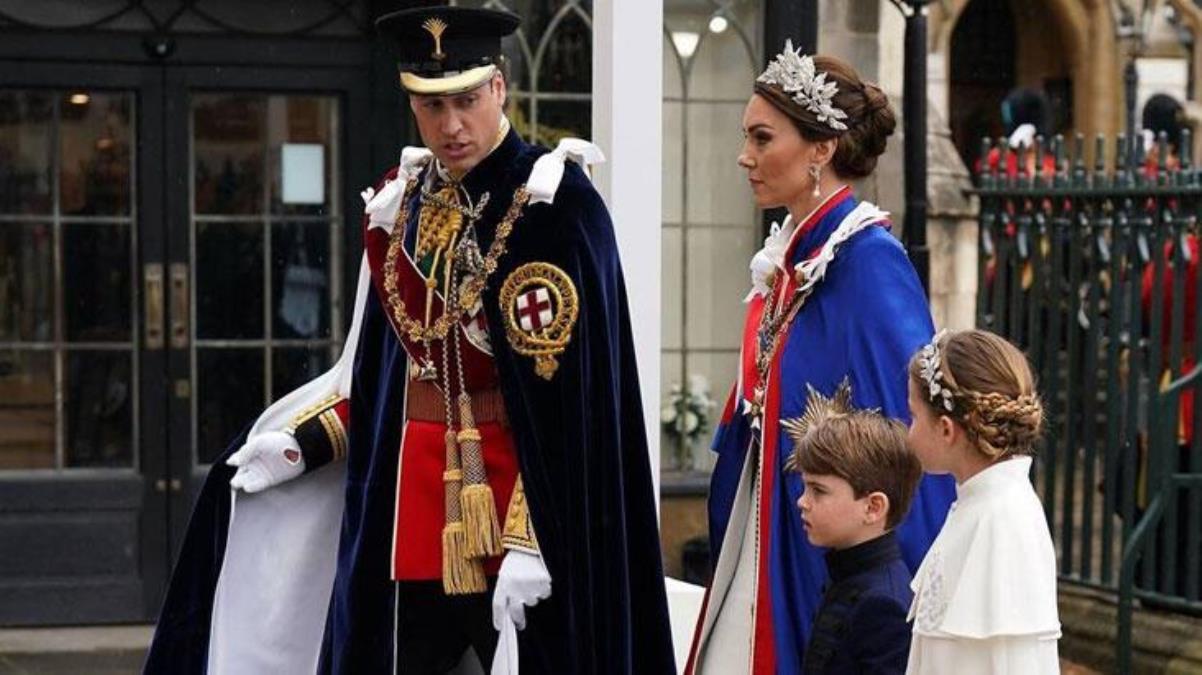 Kral Charles'ın taç giyme töreni başladı! Galler Prensesi Kate Middleton şıklığıyla göz kamaştırdı