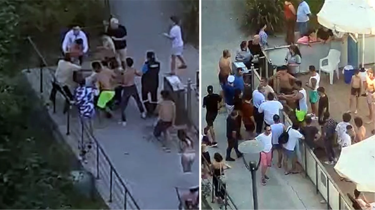 Site havuzunda kadınlara darp! 3 saldırgana gözaltı
