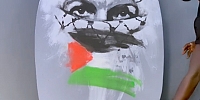 Dünyaca ünlü ressam Boubou Niang'dan Filistin'e destek...