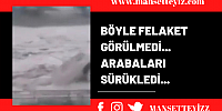 Sinop'ta sel felaketi... Ayancık çayı taştı araçlar sürüklendi, köprü hasar gördü...